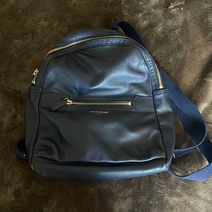 Longchamp mini backpack blue never used